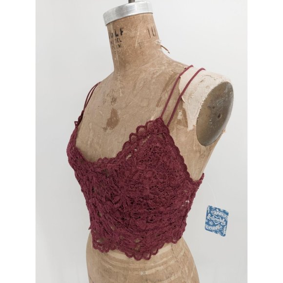 Free People Celine Bralette in Mulberry NEW - Picture 4 of 4